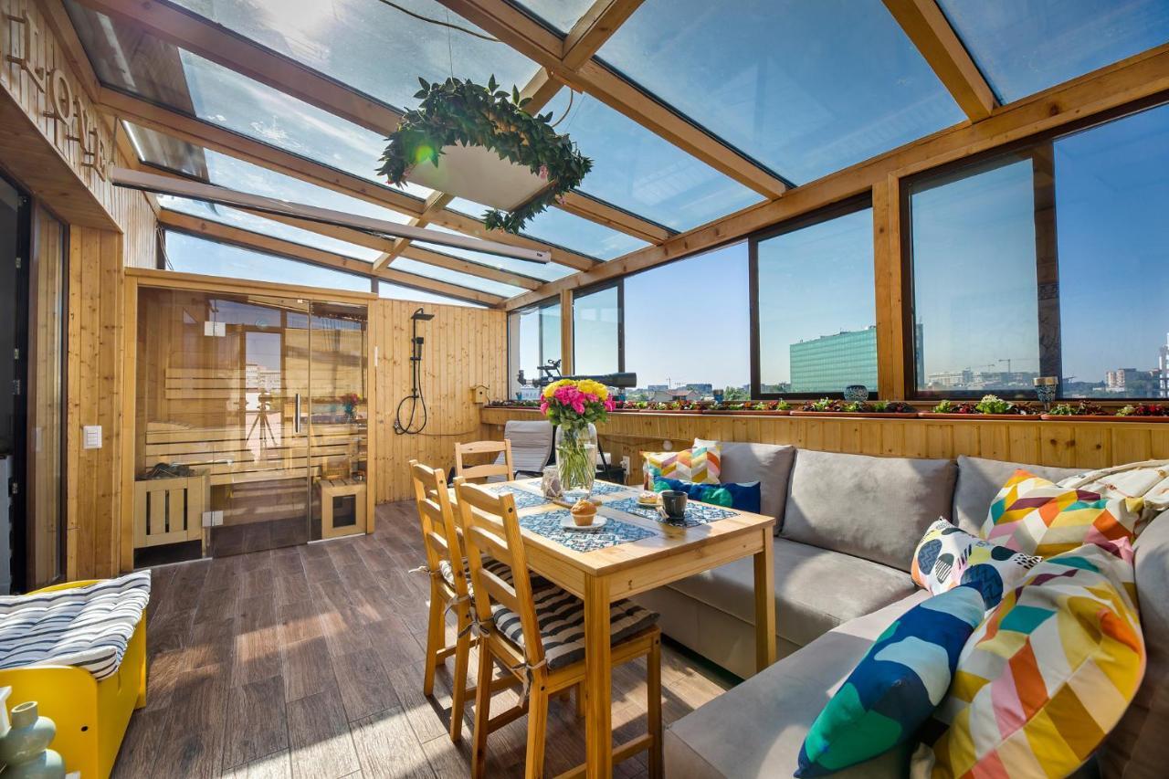 Bucharest Penthouse With Sauna And Terrace Экстерьер фото